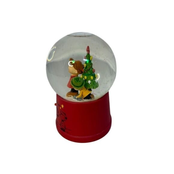 Hallmark Peanuts Gallery Christmas Musical Snow Globe Charlie & Linus - Picture 2 of 6